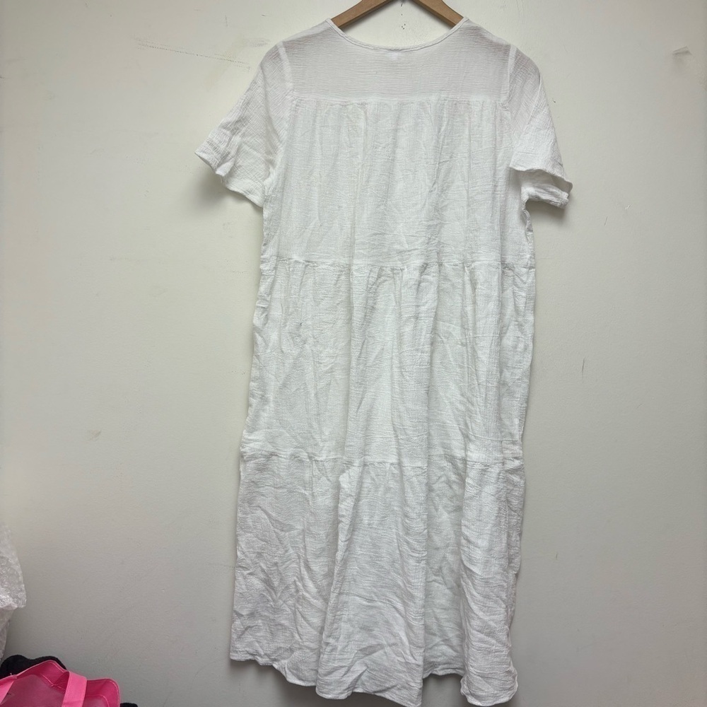 Urban Renewal Remnants Gauzy Tiered Cotton Dress - Picture 11 of 11